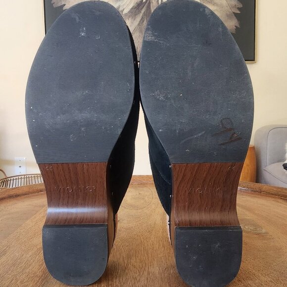 Vionic Kacie Suede Black Slip-On Mule Clogs Womens Size 9 - Picture 12 of 13